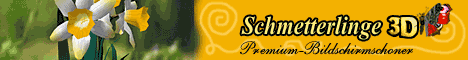 Bildschirmschoner Schmetterlinge 3D